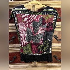 Heart Soul multi color dress blouse